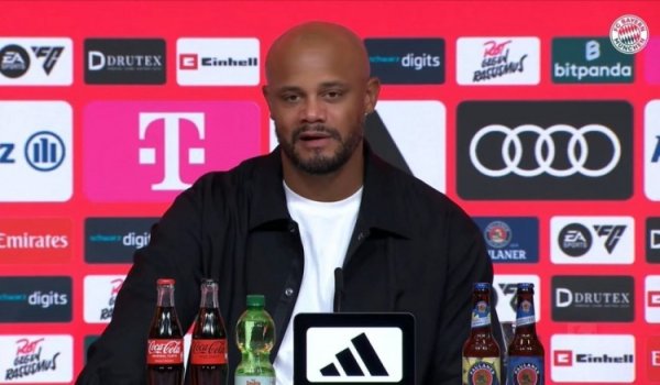 孔帕尼：终局拜仁百球对凯恩来说是伟大技术 咱们需依靠通盘球员