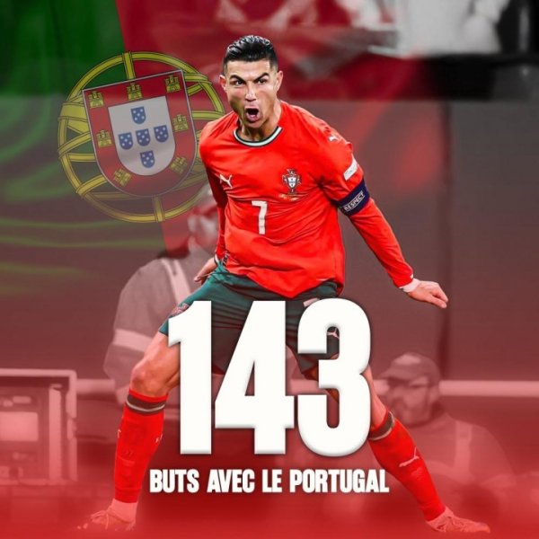 朝上29球！国度队历史弓手榜：C罗225场143球居首 梅西195场114球