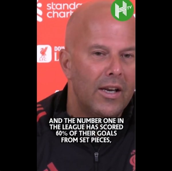 斯洛特簸弄：联赛第一60%进球是定位球，咱们只落伍1分，没那么糟