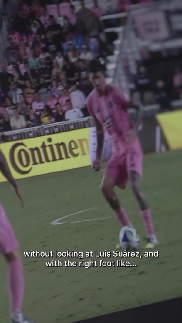 背身no look助攻苏牙怎么作念到的？梅西：他的迁移我了然于胸