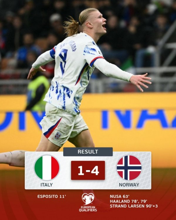 挪威第1东谈主！25岁哈兰德8场16球带队进寰宇杯，曾斩三冠王+金球第2