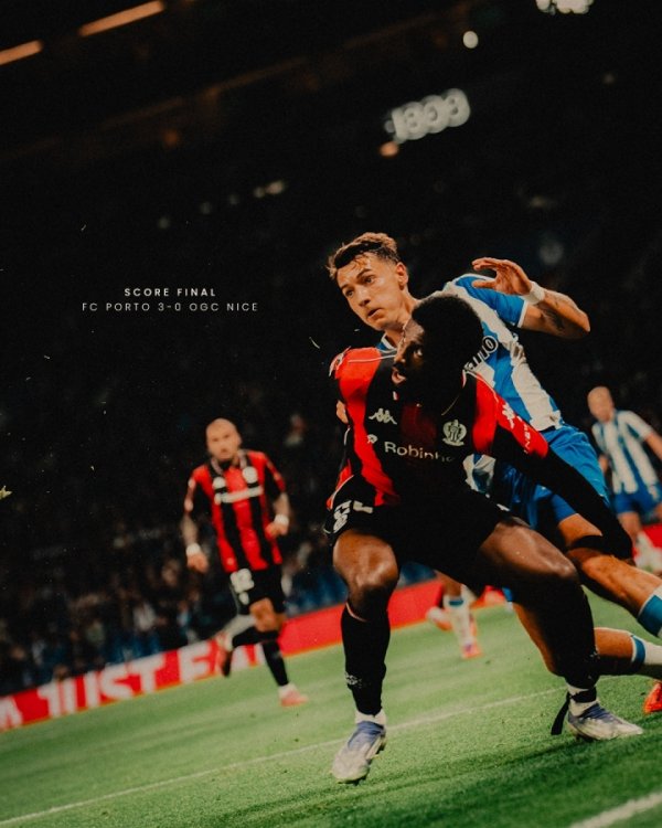 法甲本轮惟一欧战输球！尼斯0-3波尔图，欧联5场全败垫底